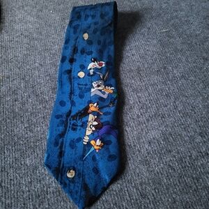 Blue Looney Tunes Cartoon Character Tie